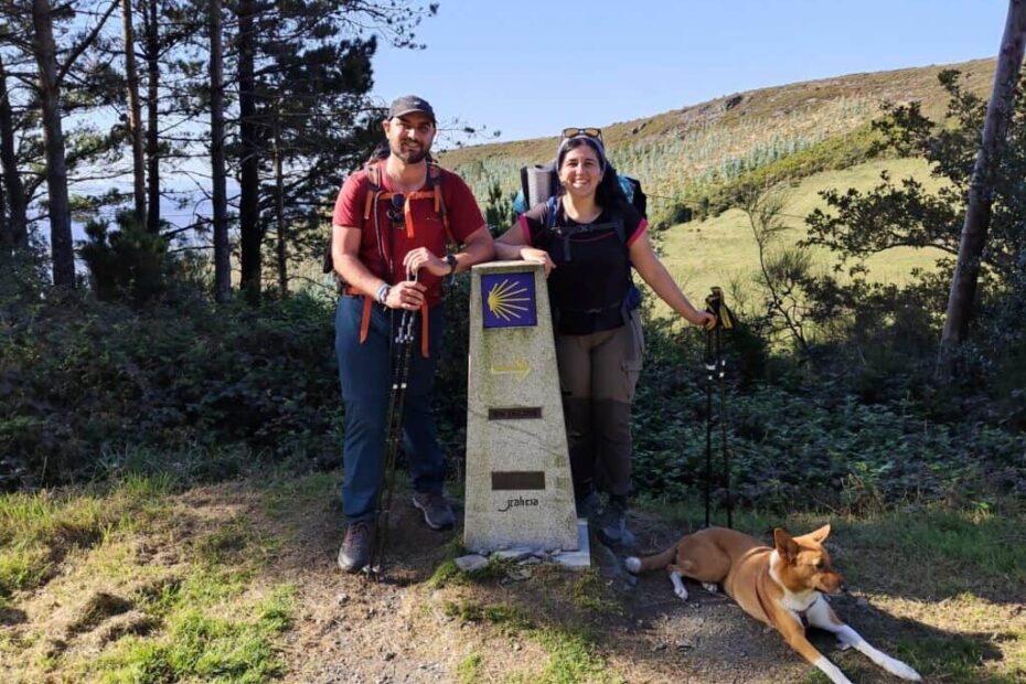 camino primitivo con perro