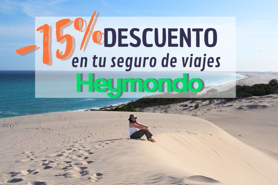 DESCUENTO del 15 al 45% en tu seguro de viaje HEYMONDO